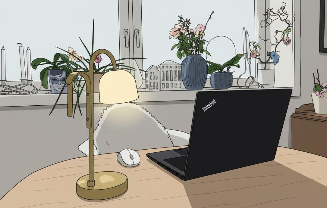 Lenovo Thinkpad on a table